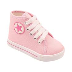 Tenis Infantil Meninas Cano Alto Estrela Cadarço Confortavel - HB Moda