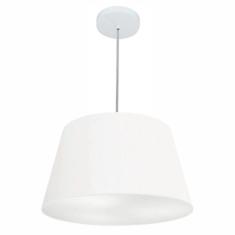 Lustre Pendente Cone Md-4021 Cúpula Em Tecido 21/40x30cm Bran