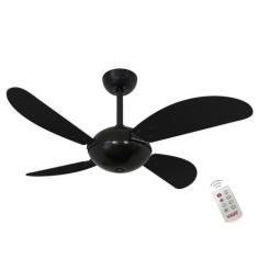 Ventilador Volare Fly Off Preto 127V e Controle Remoto - CasaH, 110V