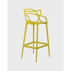 Banqueta Alta em Polipropileno Alegra Espresso Móveis