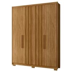 Guarda Roupa Solteiro 176cm Ripado Milão M07 Freijó - Mpozenato