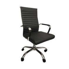 Cadeira Office Com Rodízio E Encosto Esteirinha Confort Preto