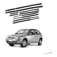 Canaleta Porta Gol Voyage Parati Saveiro 88 A 96 Kit 10pçs - Uniflex