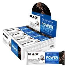 Power Protein Bar (Caixa c/ 8un de 90g) Max Titanium-Unissex