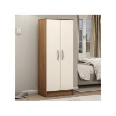 Armário Multiuso Viena 2 Portas Demobile, Amêndola e Off-White