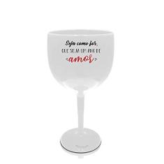 Taça Gin Branca Personalizada Seja como for...