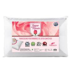 Travesseiro Látex Lavável Toque de Rosas 50X70 Fibrasca