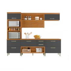 Cozinha Modulada 4 Peças Ripado Torre Quente Nesher Princesa Mdf