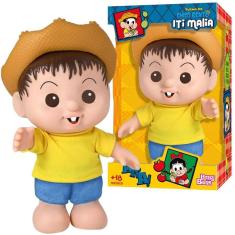 Boneco Chico Bento Iti Malia Turma Da Mônica De Vinil 25Cm