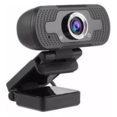Webcam Full Hd Usb 301 Alta Resolução 1920x1080p Cor Preto - good home