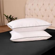 Kit 02 Fronhas Envelope p/ Travesseiro 70cm x 50cm 200 Fios - Casa Pau
