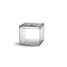 Pote Quadrado Acrílico Com Tampa 5L Ideal para Produtos Naturais - Bol