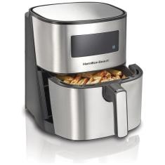 Fritadeira Elétrica AirFryer, Capacidade 5L, 8 Configurações, 110v, HAMILTON BEACH 35075, Prateado