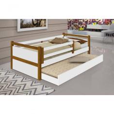 Bicama Solteiro Bianca Branca E Mel