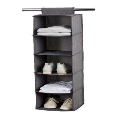 Sapateira de guarda roupa armario cabide organizador 5 prateleiras mul