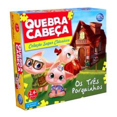 Quebra Cabeça Infantil Os Três Porquinhos 24 Peças - Pais & Filhos