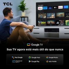 Smart TV 65” TCL 65C6K 4K QD-Mini Led 144Hz com Sistema Operacional Google TV