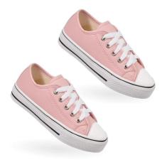 Combo 2 Pares Sapato Infantil Escolar Tênis Infantil Star, Nude, 30