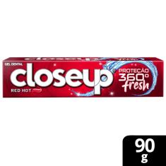 Pasta de Dente em Gel Closeup Proteção 360° Fresh Red Hot com 90g 90g
