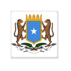 Decalque brilhante de azulejo de cerâmica com emblema nacional da África da Somália