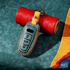 Capa para porta-chaves do carro, capa de couro inteligente, adequado para Audi A6 C8 A7 A8 Q8 2018 2019 2020, porta-chaves do carro ABS inteligente para chaves de carro