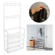 Rack Sapateira Arara Multiuso 4 Andares Porta Objeto Roupa Sapato Tenis Closet Quarto Casa Decoraçao Varanda