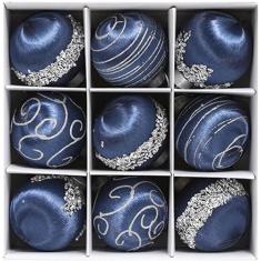 Enfeites de Natal Bolas de Natal de Champanhe, 9 PCS Decorações de Árvore de Natal de Luxo Bolas de Espuma Inquebráveis, Conjunto de Lâmpadas de Natal com Brilho de Cetim para Decoração de Férias/410