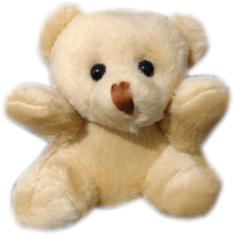 Mini Ursinho De Pelucia Chaveiro Decoração Cesta - 6cm