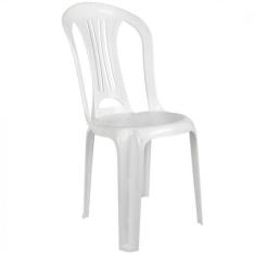 Cadeira Bistro Em Plastico Suporta Ate 182 Kg Branca  Mor