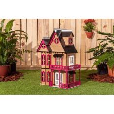 Kit Casinha Bonecas Decorativa Mirian 21 Moveis E+B - Darama