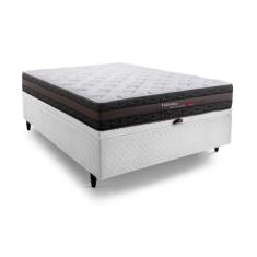 Cama Box Baú Casal Herval Palermo, Molas Ensacadas, 74x138x188 cm