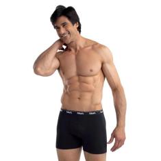 Cueca Mash Boxer Cotton Basic - 070.40, Preto, P