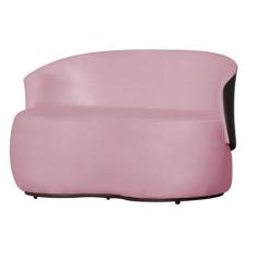 Sofá 2 Lugares Beatriz com Composê material sintético Marrom Suede Ros