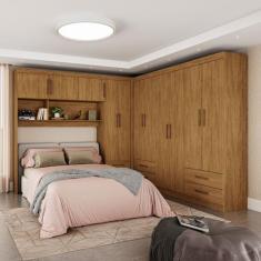 Guarda-Roupa Casal Modulado Hércules 11 Portas 6 Gavetas Cinamomo - Ca