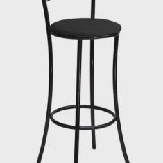 Banqueta Alta Stell para Bancada Ambiente Principal Moderno Preto