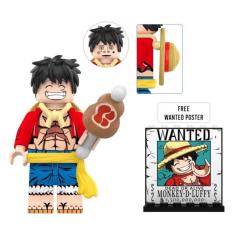 Boneco Blocos De Montar Luffy One Piece Modelo Smile
