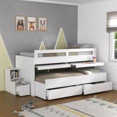 Beliche Baixo 2 Gavetas 2 Escrivaninhas 11911 Branco Foscarini Branco