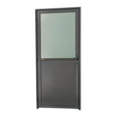 Porta Meia Lambril Meia Vidrão Super 25 Vidro Boreal 210cm X 90cm Brim