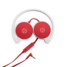 Fone Com Microfone Headset Dobrável hp H2800 Cardinal Red