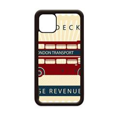 London Doubledecker Stamp England Britain UK Capa para iPhone 11 Pro Max para Apple Mobile Case Shell