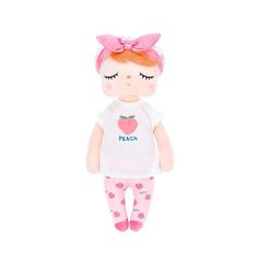 Boneca Angela Fruta Pêssego 33cm, Metoo, Rosa