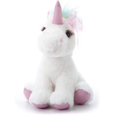 The Petting Zoo, Lash`z Unicorn Stuffed Animal Plush Toy, Unicorn Gifts for Girls, 10 polegadas