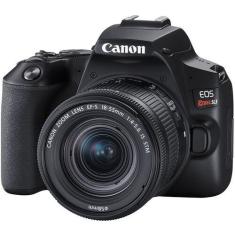 Câmera Canon eos Rebel SL3 4k com Lente 18-55mm is stm