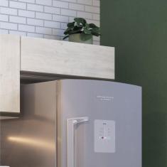 Armário Aéreo para Cozinha 80cm 1 Porta Basculante Greta Crema