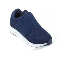 Tênis Infantil Calce Fácil Branco Marinho Zeuz 54CX-I-Unissex