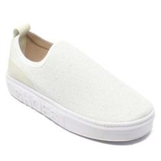 Tênis Feminino Casual Slip On Flatform Calce Fácil Brilho-Masculino