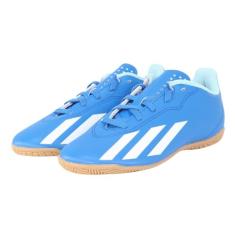 Chuteira Futsal Adidas X Crazyfast Infantil - Azul e Branco