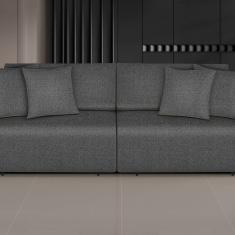 Sofá Netuno - Retrátil / Reclinável 220 Cm Linho Grafite