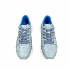 Authentic Crocodile Skin SkyBlue Unissex Masculino Feminino Macio Couro Jacaré Genuíno Masculino Feminino Casual Cadarço Sapatos Rasos, Azul-celeste, 41