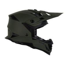 Capacete Army Racing Motocross Enduro Trilha Duo Verde Militar Fosco e